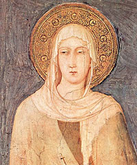 Die heilige Klara von Assisi