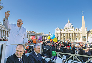 Gott liebkost uns durch seine Barmherzigkeit